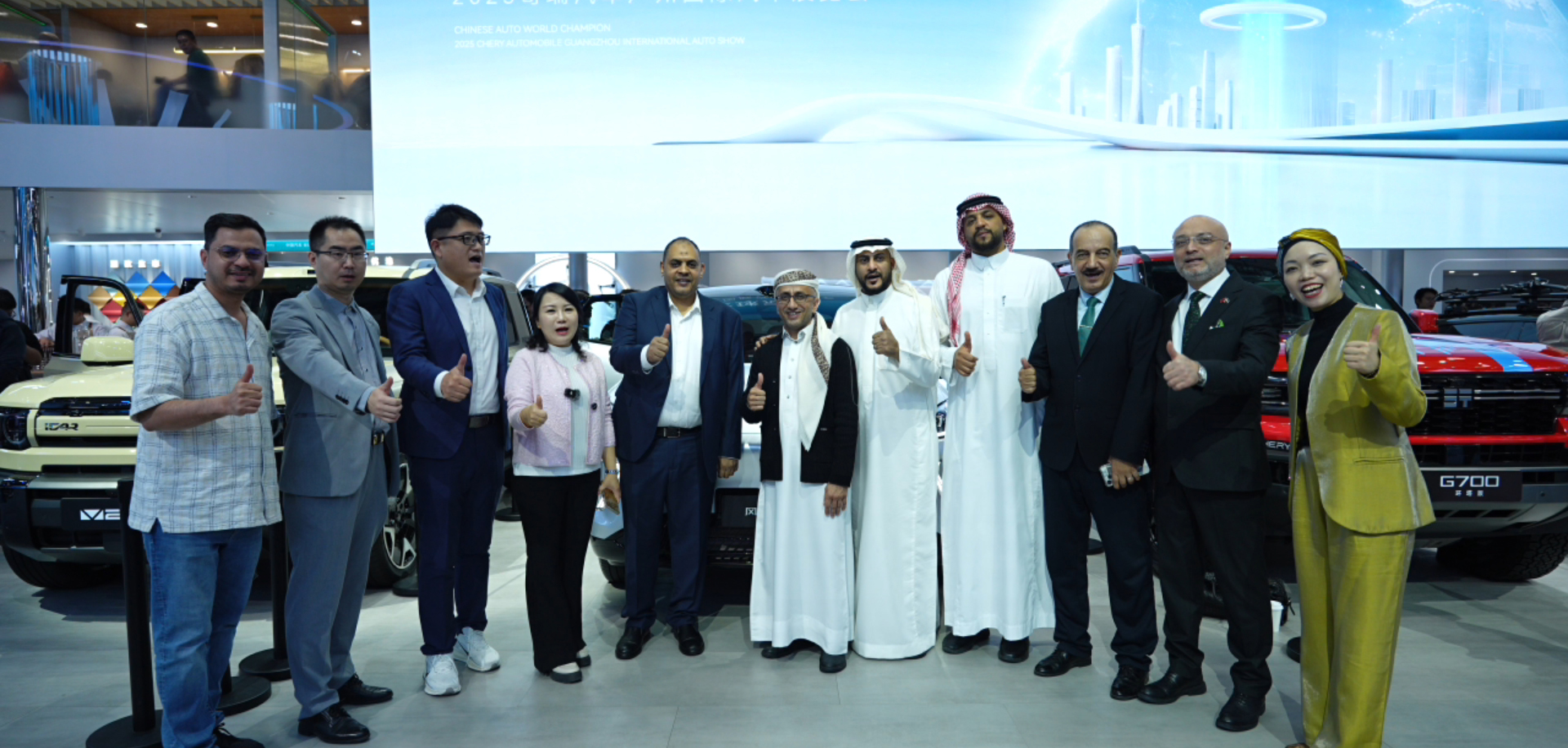 中东外交官聚焦广州奇瑞展台，解锁越野与科技双重魅力