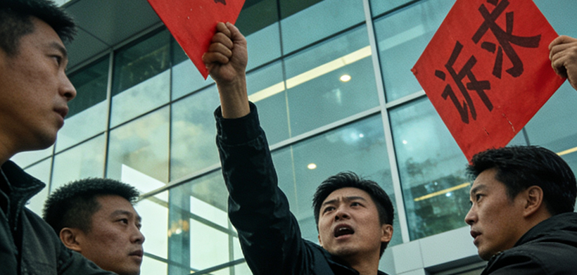 3・15 汽车维权现场：车企围堵车主、撕诉求、现场签退车协议